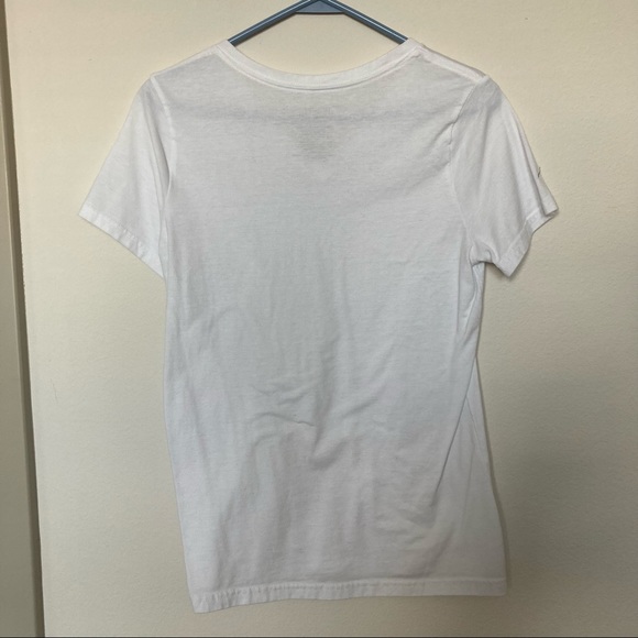 Plain White V-Neck T-Shirt - Picture 3 of 3